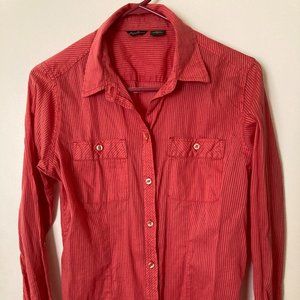 Eddie Bauer Button Front Long Sleeve Shirt